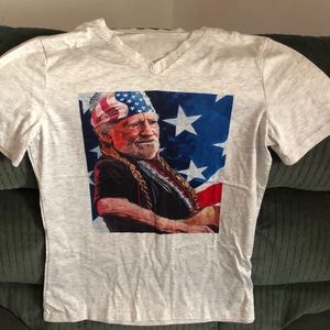 Willie Nelson V-neck